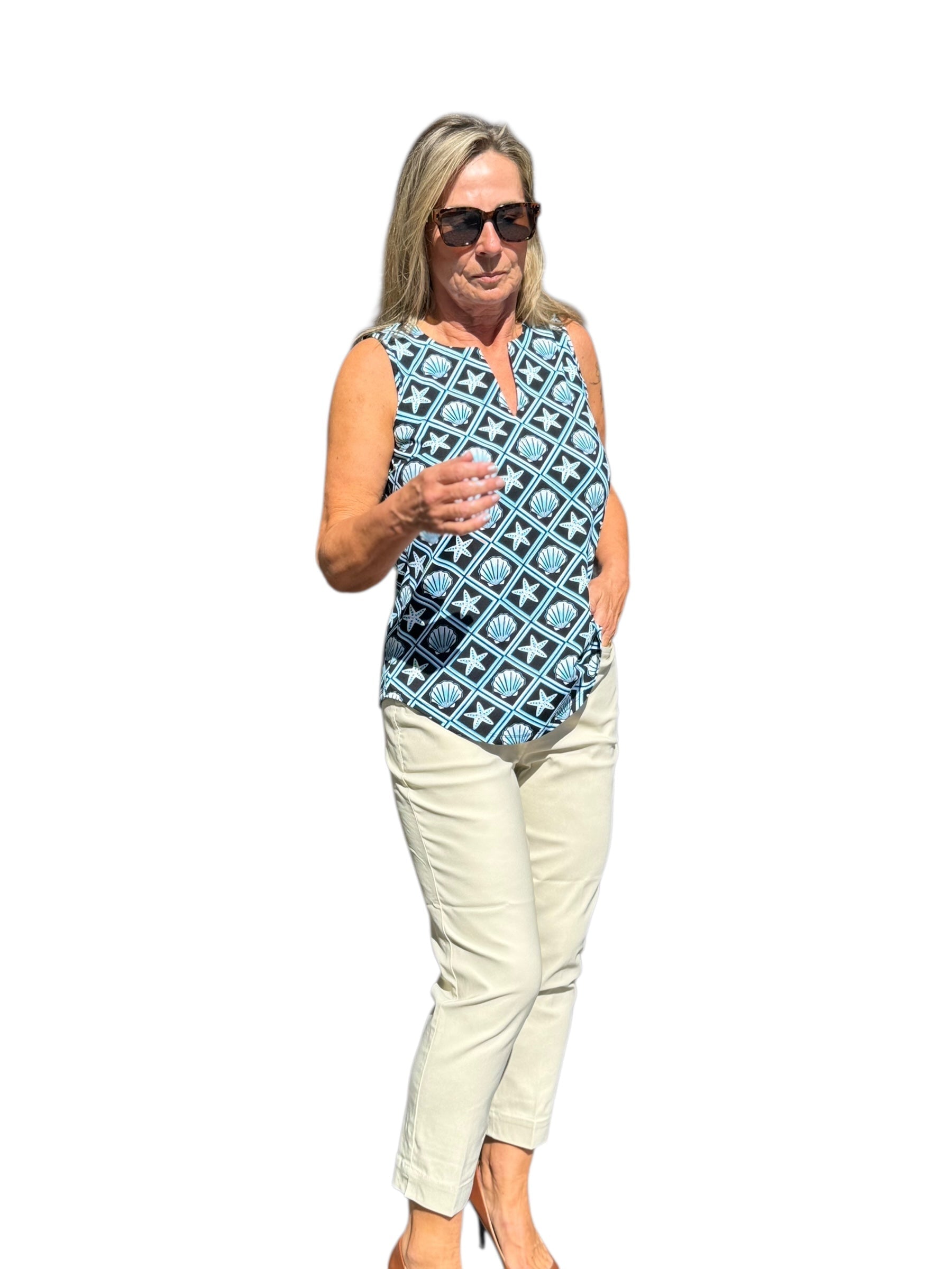 Contemporary Pull - on Capri Stone - Back of the Bay Boutique