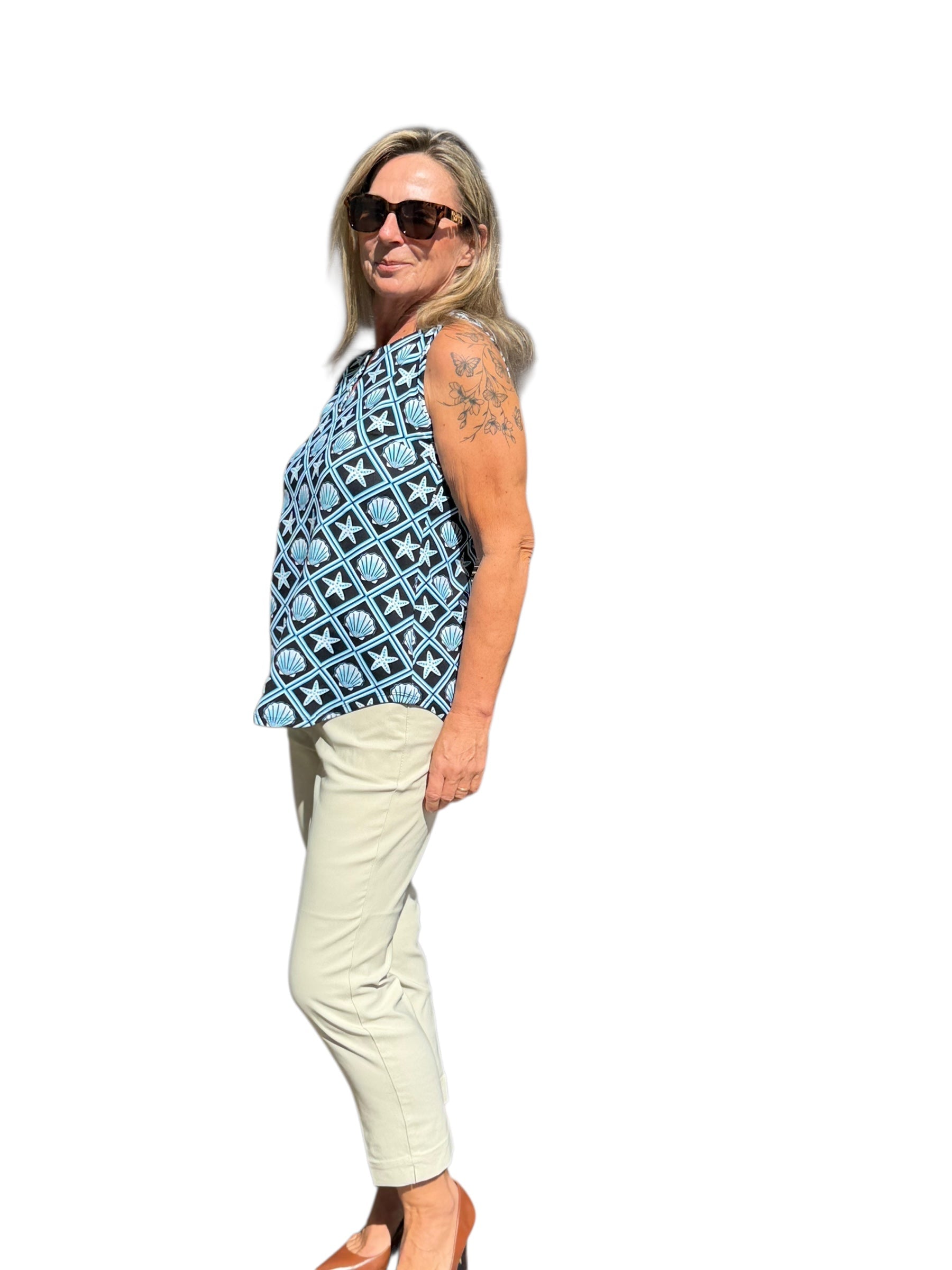 Contemporary Pull - on Capri Stone - Back of the Bay Boutique