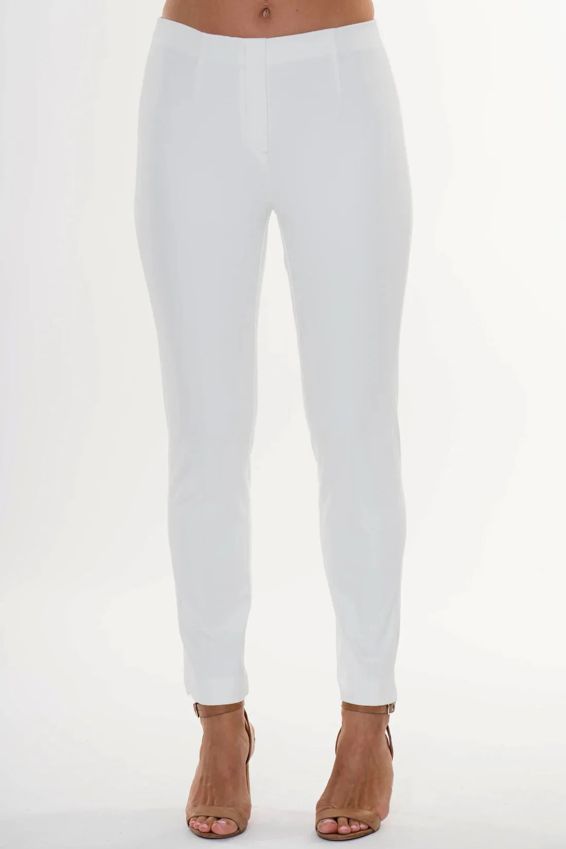 28" Inseam Pull - on Ankle - Length Pant "Sasha Denim" - Back of the Bay Boutique