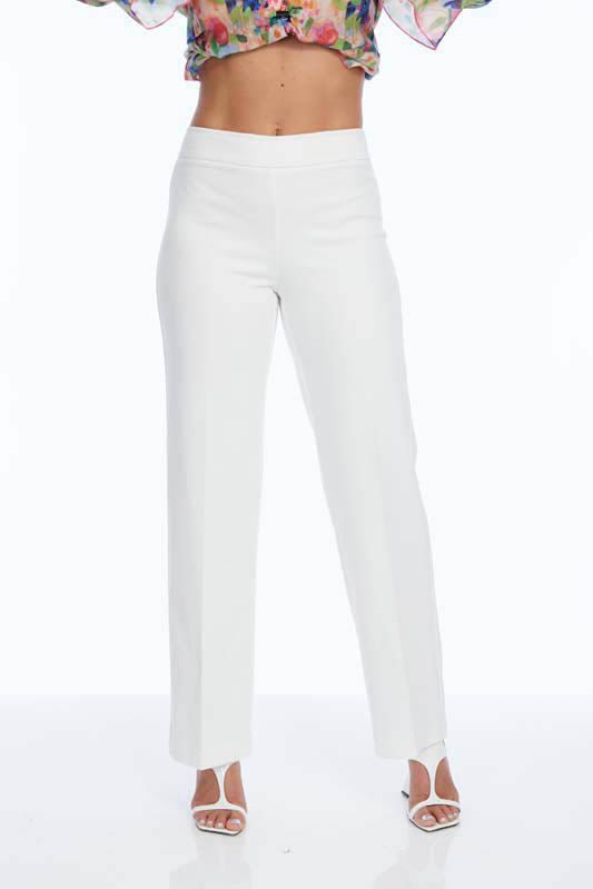 Stella Wide Leg Twill Denim Pant White Denim - Back of the Bay Boutique