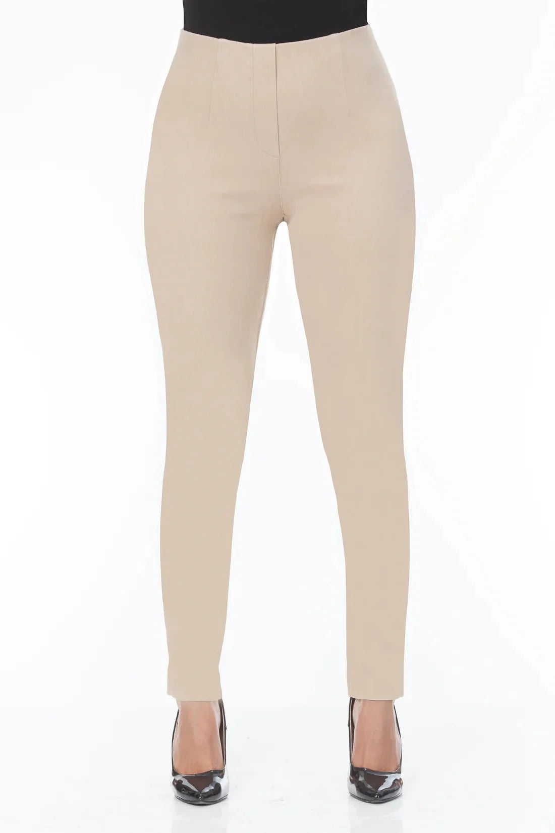 28" Inseam Pull - on Ankle - Length Pant "Sasha Denim" - Back of the Bay Boutique