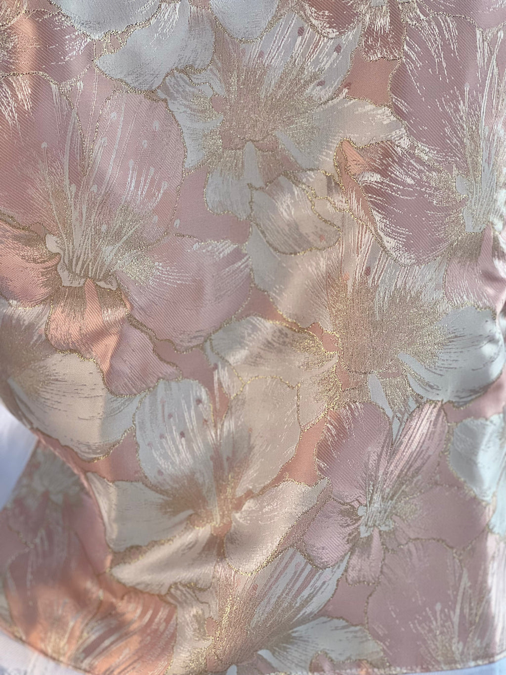 The White Denim Jacket / Pink Shimmer - Back of the Bay Boutique