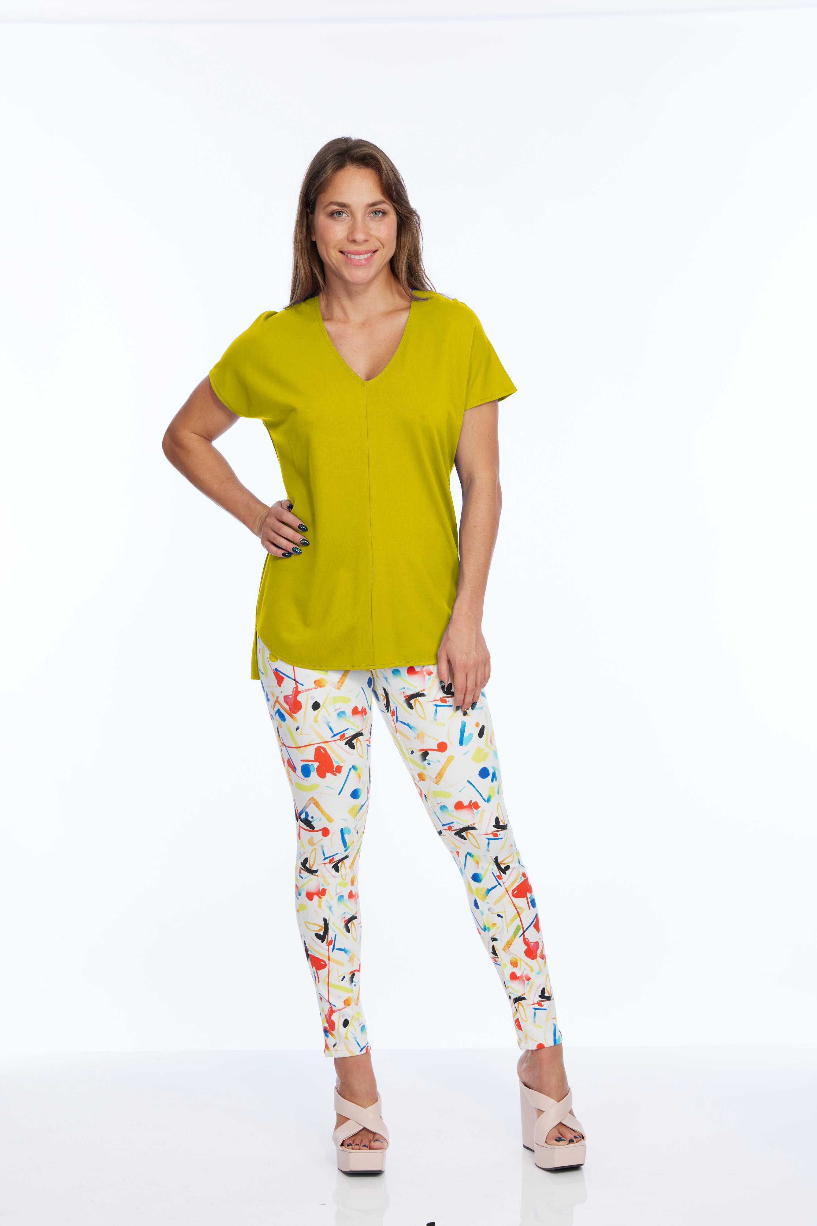 Zoe Short Sleeve Top Gold - Back of the Bay Boutique