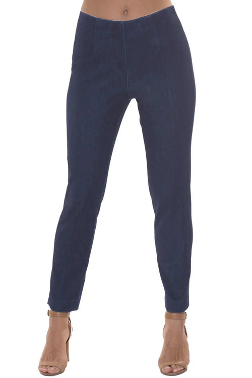 29" Inseam Pull-on Full-Length Pant "Sammy Denim" - Back of the Bay Boutique