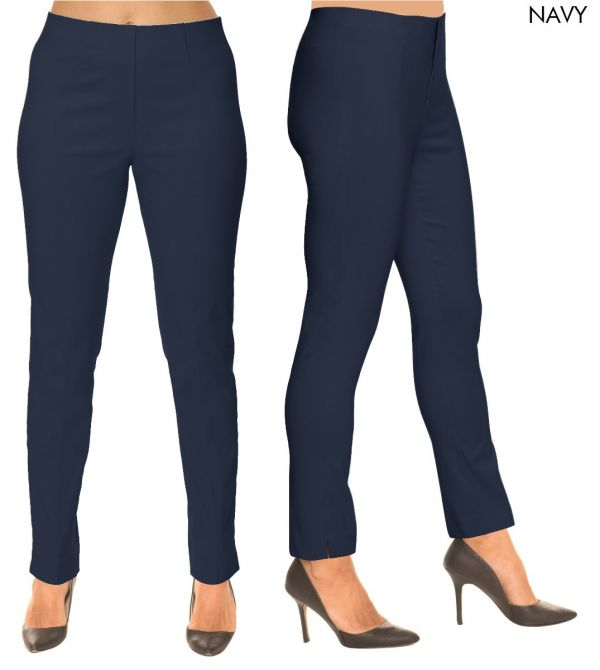 28" Inseam Pull-on Ankle-Length Pant "Sasha" - Back of the Bay Boutique