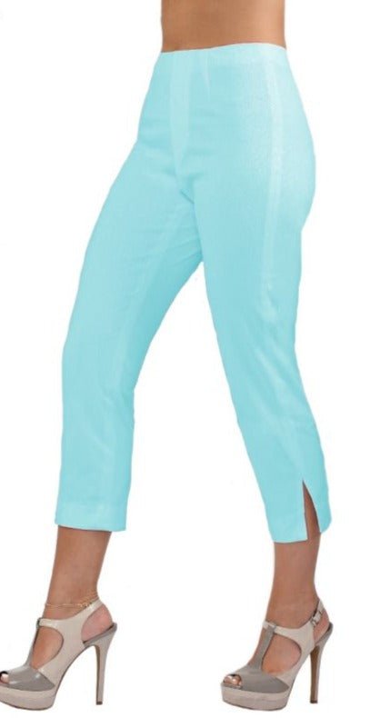 23" Inseam Pull-on Capri-Length Pant "Sidney Denim" - Back of the Bay Boutique