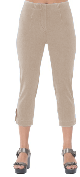 23" Inseam Pull-on Capri-Length Pant "Sidney Denim" - Back of the Bay Boutique